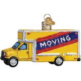 Old World Christmas Moving Truck Hanging Figurine Ornament Glass in Yellow | 1.5 H x 2 W x 3.75 D in | Wayfair 46082