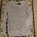 Anthropologie Sweaters | Anthropologie Guinevere Silver Sweater Small | Color: Silver | Size: S