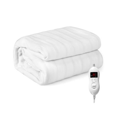 Costway Safe Electric Heated Mattress Pad with 4 Size 8 Temperature 10-Hour Timer-Twin size