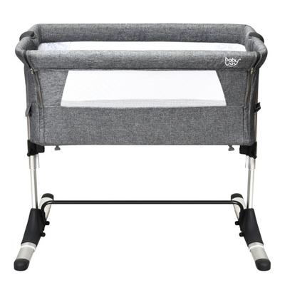 Costway Travel Portable Baby Bed Side Sleeper Bassinet Crib with Carrying Bag-Gray