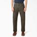 Dickies Men's Big & Tall Relaxed Fit Heavyweight Duck Carpenter Pants - Rinsed Moss Green Size 50 32 (1939)