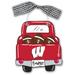 Wisconsin Badgers Wood Truck Ornament