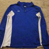 Under Armour Shirts & Tops | Cold Gear Under Armour Medium Pullover | Color: Blue/White | Size: Mb