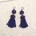 J. Crew Accessories | J Crew Tassel Earrings | Color: Blue | Size: Os