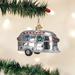 Old World Christmas Trailer Hanging Figurine Ornament Glass in Gray/Yellow | 2.25 H x 3.5 W x 1.5 D in | Wayfair 46053