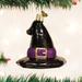 Old World Christmas Witch's Hat Hanging Figurine Ornament Glass in Black | 3 H x 3 W x 3 D in | Wayfair 26078