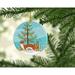 The Holiday Aisle® Weasel Holiday Shaped Ornament Ceramic/Porcelain in Blue | 3 H x 3 W x 0.25 D in | Wayfair 05C41BAE6EFE4CBF83464550C1031AFF