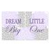 Isabelle & Max™ Light Purple & Gray Floral Nursery Wall Art 2 Piece Set 'Dream Big Little One' Print in Indigo | 10 H x 8 W x 0.25 D in | Wayfair