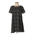 Lush Casual Dress - A-Line: Black Marled Dresses - Women's Size X-Small