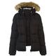 SoulCal Womens 2 Zip Bubble Puffer Jacket Black 14 (L)