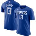 "Men's Nike Paul George Royal LA Clippers 2019/2020 Name & Number Performance T-Shirt"