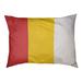 East Urban Home Maryland Outdoor Dog Pillow Metal in Red/White/Yellow | 6.5 H x 40 W x 30 D in | Wayfair 0142C3A1B6424911976F39E74C40566A