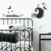 The Holiday Aisle® The Nightmare Before Christmas Jack & Sally Peel & Stick Wall Decal Vinyl in Black | 11.5 H x 5 W in | Wayfair