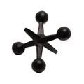 "Black Metal Jacks Decor, 5"" - Sagebrook Home 12860-07"