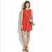 Madewell Dresses | Madewell Pierside Zip Back Racerback Dress Sz S | Color: Red | Size: S