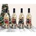 The Holiday Aisle® 4 Piece Fabulous Friends Wine Charm & Magnet Hanging Figurine Ornament Set Metal in Red | 7 H x 3.5 W x 1 D in | Wayfair