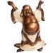 World Menagerie Tusarora Buddha Happy Stand Figurine Resin in White/Blue | 9 H x 6 W x 4 D in | Wayfair B5816636BE754A29B5BCBF530ED469EC