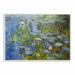 August Grove® Monet Impressionist Lilly Pad Pond by Claude Monet - Painting Print Wood in Brown | 12 H x 18 W x 0.5 D in | Wayfair