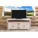 Millwood Pines Antigo Solid Wood TV Stand for TVs up to 65" Wood in White | 26 H in | Wayfair FBE6DEA29C6D49868E382308487F21B9