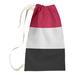 East Urban Home New Jersey College Laundry Bag Fabric in Red/Gray/White | Medium (36" H x 28" W x 1.5" D) | Wayfair