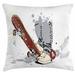 East Urban Home Indoor/Outdoor 40" Throw Pillow Cover Polyester | 40 H x 40 W x 0.1 D in | Wayfair 83F5DD64246D4553B3B8844C9D085FFA