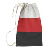 East Urban Home North Carolina Wild Dog Laundry Bag Fabric in Red/Gray/White | Small (29" H x 18" W x 1.5" D) | Wayfair