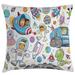 East Urban Home Outer Space Indoor/Outdoor 26" Throw Pillow Cover Polyester | 26 H x 26 W x 0.1 D in | Wayfair E8151A49356347FD8D6A08BBF7B4E9D2