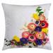 East Urban Home Floral Indoor/Outdoor 26" Throw Pillow Cover Polyester | 26 H x 26 W x 0.1 D in | Wayfair 2DC3E172989C48DA915DC6A2590C9B92