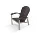 Highland Dunes Augusto Metal Adirondack Chair in Gray/Brown | 37.5 H x 30 W x 32 D in | Wayfair AE7F4B2C6386497095A7A36B9367CD03