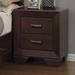 Foundry Select Mailiah 2 Drawer Nightstand Wood in Black | 27 H x 23.5 W x 16.5 D in | Wayfair F504DD8CB7CD4D5188821406F4F5B694