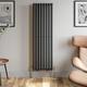 DURATHERM® 1600 x 480mm Anthracite Vertical Designer Radiator Single Column Oval Tube Central Heating Panel Radiators Rad