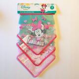 Disney Accessories | Disney Baby Minnie Mouse 3 Bandana Bibs | Color: Pink | Size: 3 Bandana Bibs