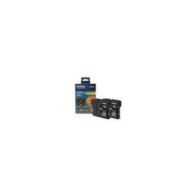 Brother LC65 Black High Yield Ink Cartridges - 2 pack