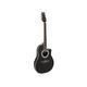 DIMAVERY RB-300 Rounded back, schwarz | Akustische Gitarre mit Piezo-Tonabnehmer