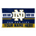 WinCraft Notre Dame Fighting Irish Personalized 3' x 5' One-Sided Deluxe Flag