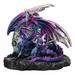 Ebern Designs Perronette Midnight Sky Gemstone Mother Dragon Resin in Indigo | 6.25 H x 7.25 W x 5.25 D in | Wayfair