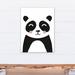 Zoomie Kids Euben Cute Panda Canvas Art Canvas in White | 24 H x 18 W x 1.25 D in | Wayfair 8334108744C04578BCA40998ABF82C0E