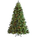 WeRChristmas Pre-Lit Portland Spruce Christmas Tree with 700 Chasing Warm LED Lights, Multi-Colour, 7.5 feet/2.25m
