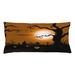 East Urban Home Halloween Indoor/Outdoor Lumbar Pillow Cover Polyester in White | 16 H x 36 W x 0.1 D in | Wayfair 311471DCC27D4951AF8C0D091FD1EA1C