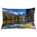 East Urban Home Mountain Indoor/Outdoor Lumbar Pillow Cover Polyester | 16 H x 26 W x 0.1 D in | Wayfair 87B8190572E549C9878EE10CD5A6DF42