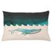 East Urban Home Whale Indoor/Outdoor Lumbar Pillow Cover Polyester | 16 H x 26 W x 0.1 D in | Wayfair C40FFDFB39D043739F277E8C7FFA6F1E