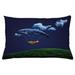 East Urban Home Whale Indoor/Outdoor Lumbar Pillow Cover Polyester | 16 H x 26 W x 0.1 D in | Wayfair 68F0E338B80849D3B506C8CBAA81C371