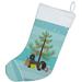 The Holiday Aisle® Merry Christmas Tree Stocking Polyester in Blue | 18 H x 13.5 W in | Wayfair 16B30DC8E6F946FEB783FD6C6D09128D