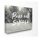 Gracie Oaks Pure & Simple Farmhouse Yard Panoramic Graphic Art Print Set on Canvas Metal in Black/White | 30 H x 40 W x 1.5 D in | Wayfair