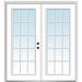 Verona Home Design External Grilles Primed Steel Prehung Entry Door Metal | 81.75 H x 66 W x 4.56 D in | Wayfair ZZ29500L