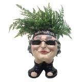 HomeStyles Muggly's Biker "Babe" in Motorcycle Attire Statue Planter Resin/Plastic | 13 H x 10 W x 9 D in | Wayfair 37479