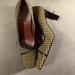 Nine West Shoes | Nine West Heels Houndstooth Square Toe | Color: Black/Tan | Size: 6.5