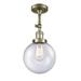 Innovations Lighting Bruno Marashlian Beacon 8 Inch 1 Light Semi Flush Mount - 201F-AB-G204-8