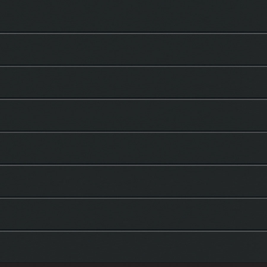 Hörmann Sektionaltor Rundum-sorglos-Paket RenoMatic Garagentor inkl. Zarge, Antrieb & Handsender, schmale Lamellen (M-Sicke), 2375x2000 mm,Anthrazit metallic (CH 703),Woodgrain Image