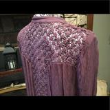 Free People Tops | Free People Crochet Tunic Blouse | Color: Purple | Size: Xs